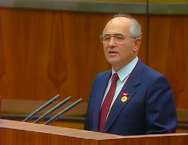 "Aktuelle Kamera" vom 06.10.1989, Michail Gorbatschow