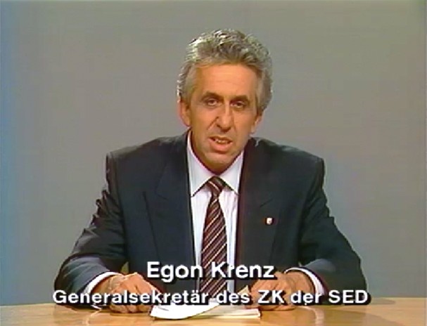 Kommunique des neuen SED-Generalsekretärs Egon Krenz vom 18.10.1989