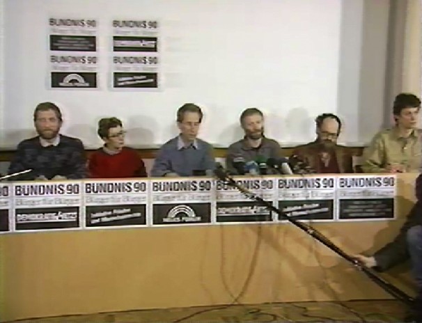 Aktuelle Kamera vom 16.02.1990, Pressekonferenz Bündnis 90 zum Wahlbündnis