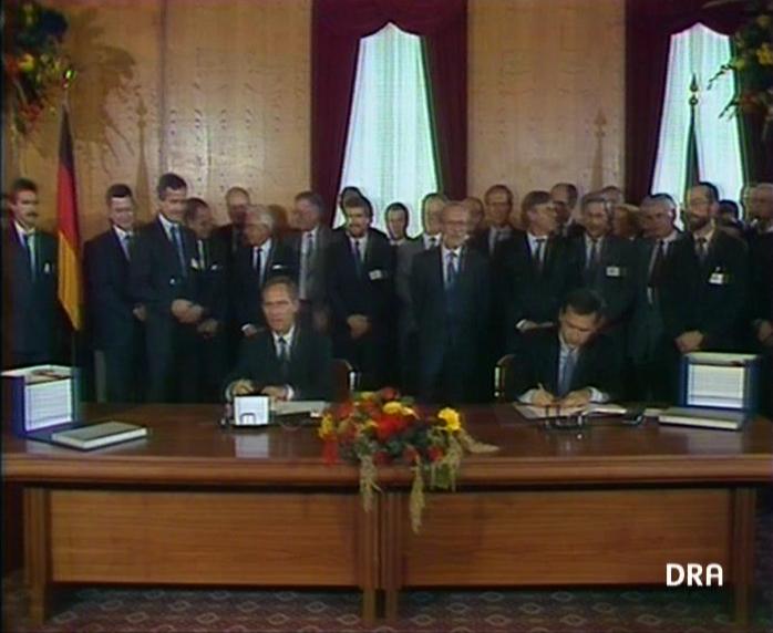 Unterzeichnung des Einigungsvertrags am 31.08.1990