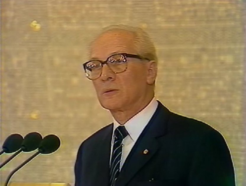 "Aktuelle Kamera" vom 19.01.1989, Erich Honecker