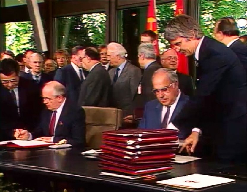 "Aktuelle Kamera" vom 13.06.1989, Michail Gorbatschow und Helmut Kohl